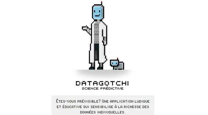 Datagotchi - application de science prédictive pour les élections.
