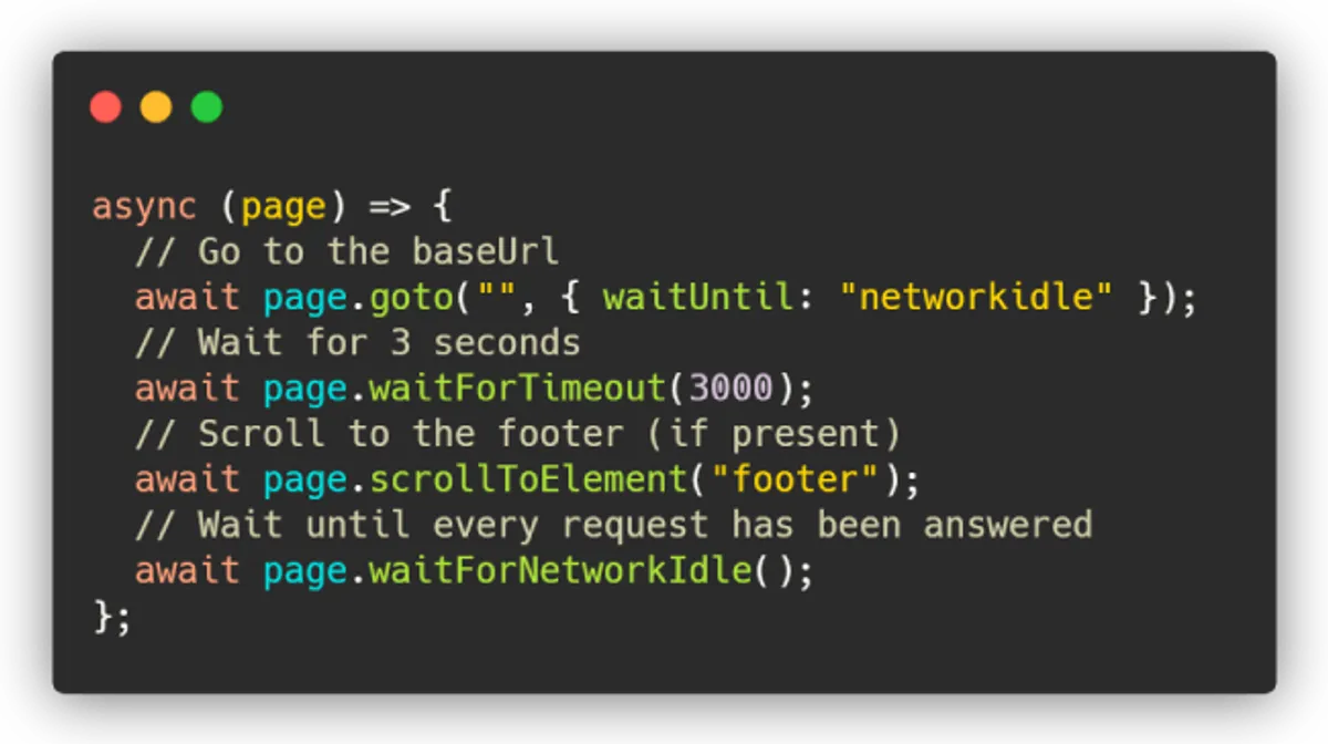 Configuration des scénarios utilisateur - Basé sur Playwright pour simuler des parcours réels